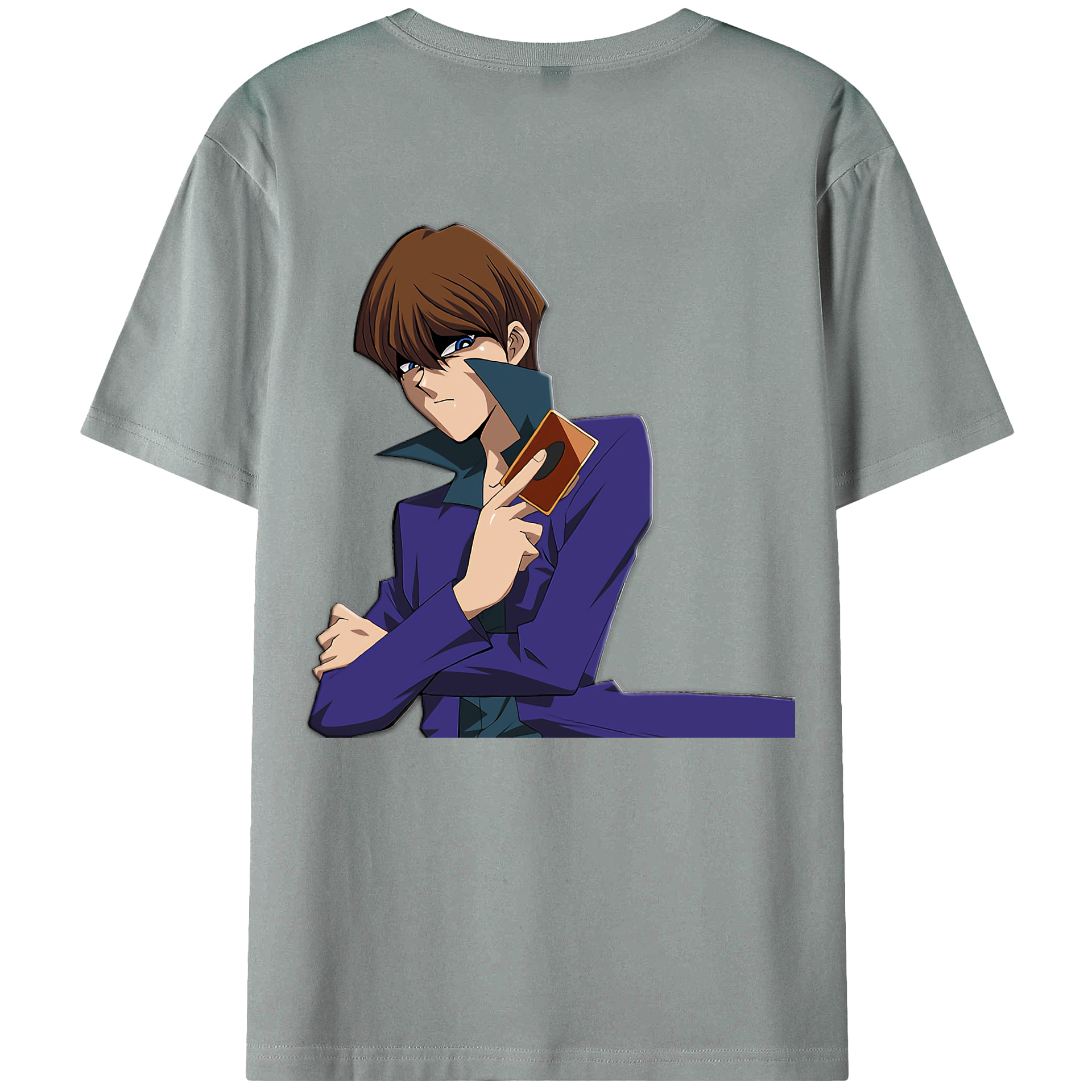 （画像用） 遊☆戯☆王 Yu-Gi-Oh! 綿100％ メンズ半袖Tシャツ（バックプリント） 通気性